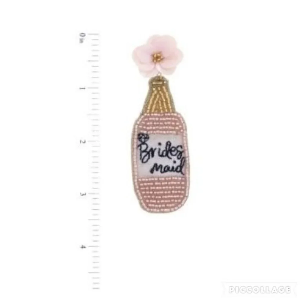 Bridesmaid‎ Bottle Earrings